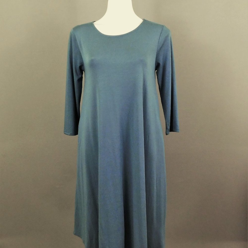 Zenana Outfitters Women Dress Blue S